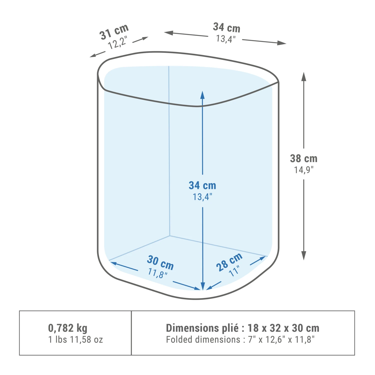Quechua FLEXIBLE CAMPING COOL BOX - 20L 4 Quechua FLEXIBLE CAMPING COOL BOX - 20L - Image 2