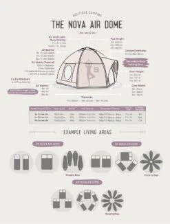 Nova Air Dome Tent -Camping Promotion Store k0efb62f6c44ca5417c4d6375d785ca45