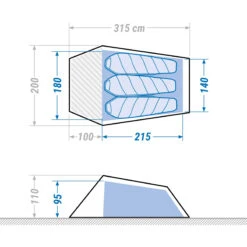 3 Man Tunnel Trekking Tent - MT900 Ultralight -Camping Promotion Store k138473b6b47fd7b14871bd52318f63d3