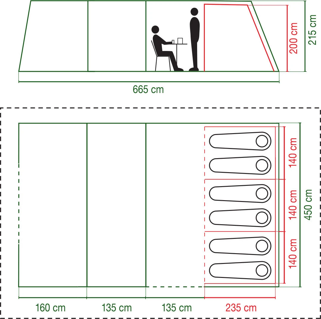 Coleman Weathermaster 6XL BlackOut Air Tent 4 Coleman Weathermaster 6XL BlackOut Air Tent - Image 2