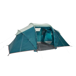 Quechua 4 Man Tent With Poles - Arpenaz 4.2