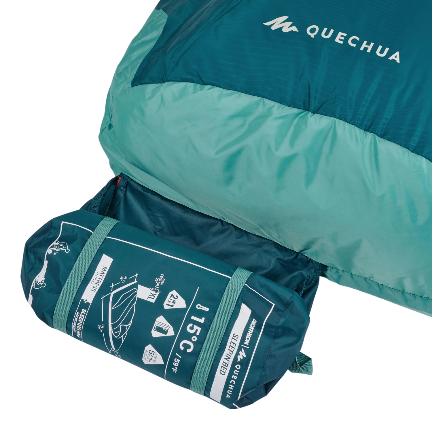 Quechua 2-in-1 Sleeping Bag And Sleeping Bed 9 Quechua 2-in-1 Sleeping Bag And Sleeping Bed - Image 7