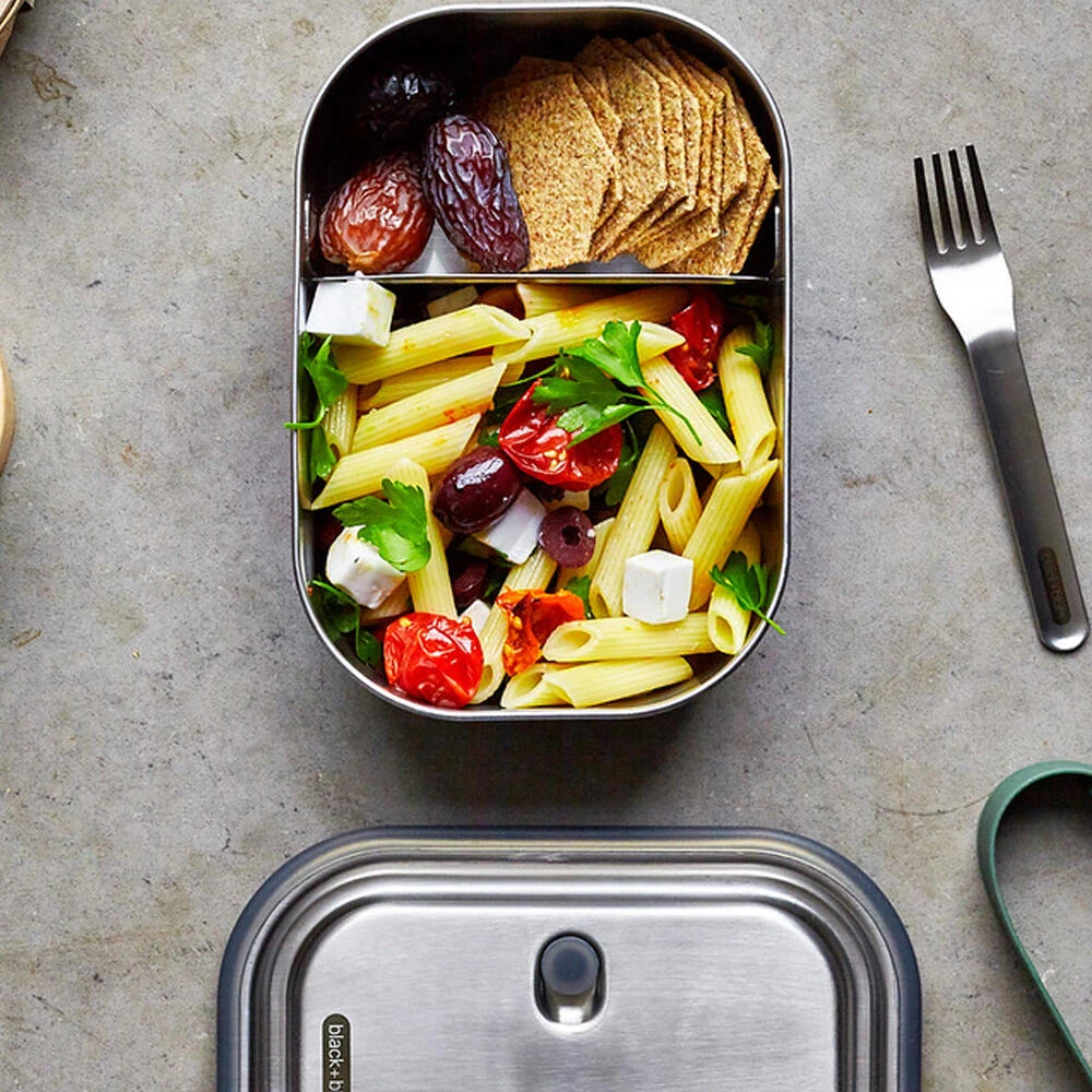 Black+Blum Stainless Steel Lunch Box Olive 5 Black+Blum Stainless Steel Lunch Box Olive - Image 3