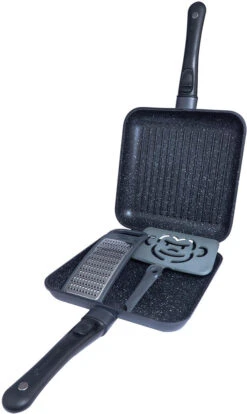 RidgeMonkey Connect Pan & Griddle XXL Granite Edition (RM781) -Camping Promotion Store k8ab763671cb8738260db4e14bea35588