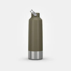 Quechua Stainless Steel Hiking Flask With Screw Cap MH100 1.5 L Khaki 20 Quechua Stainless Steel Hiking Flask With Screw Cap MH100 1.5 L Khaki -Camping Promotion Store kb11e5d4c216442f1edabe12e139aa85a