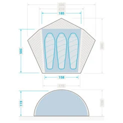 3 Man Dome Trekking Tent - MT900 19 3 Man Dome Trekking Tent - MT900 -Camping Promotion Store kd820af0f861d344440f1cee721775940