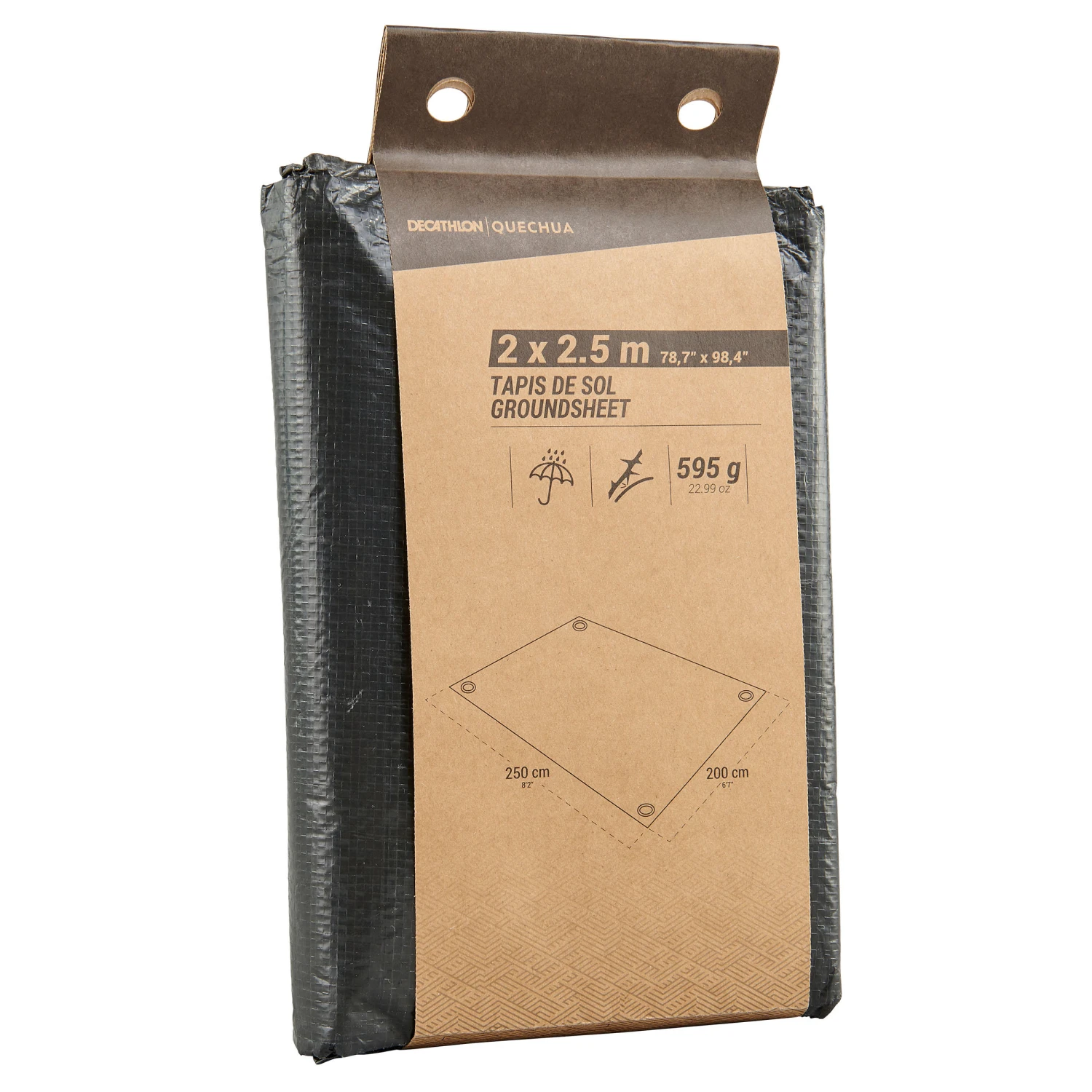 Quechua WATERPROOF FLOOR MAT FOR TENTS AND CAMPING TRIPS - 2 X 2.5 M 3 Quechua WATERPROOF FLOOR MAT FOR TENTS AND CAMPING TRIPS - 2 X 2.5 M