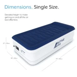 Single Comfort Plus Air Bed – Navy/White -Camping Promotion Store keea0c8795e789d6f029d2dd29aff483a